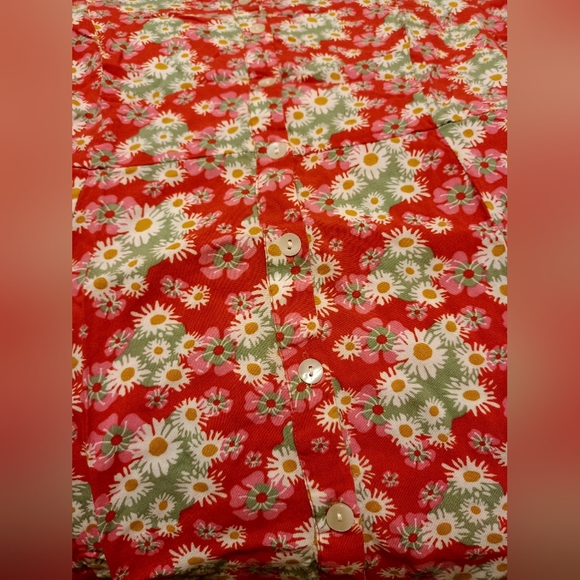 Orange Floral Summer dress - Picture 4 of 6